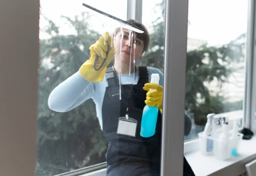 Nettoyage de vitres intérieures et extérieures à Gastines